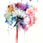 Pusteblume aquarell